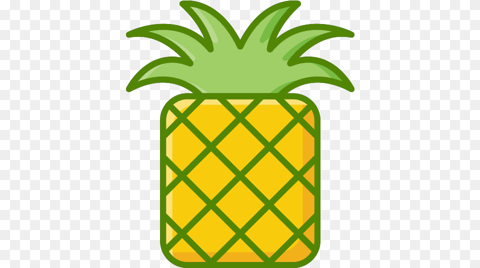 Vector Pineapple Transparent Vector Pineapple, Food, Fruit, Plant, Produce Png Image