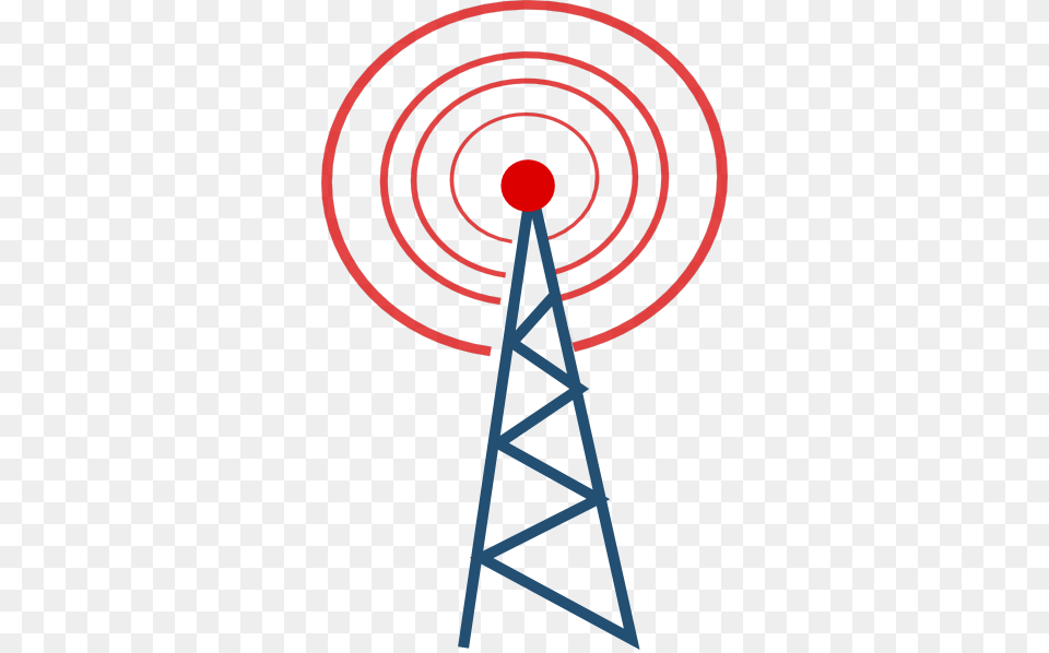 Vector Radio Tower Broadcast Clipart, Spiral Free Png Download