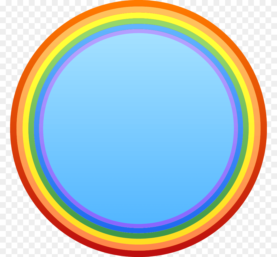 Vector Rainbow Circular Round Rainbow Frame, Oval, Nature, Outdoors, Sky Png Image