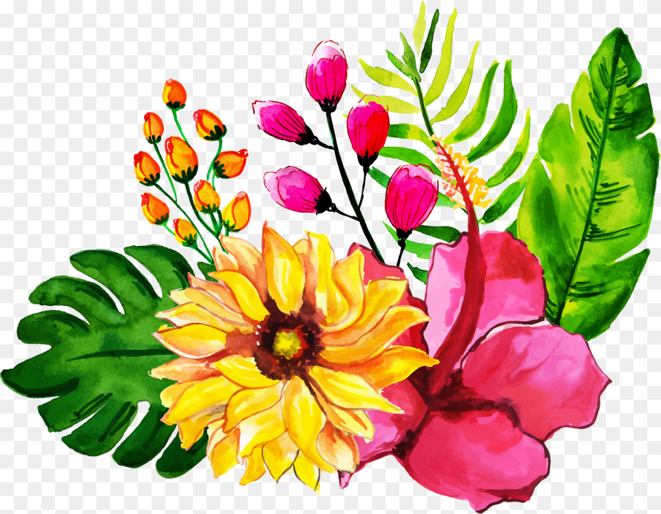 Vector Ramos De Flores, Art, Pattern, Graphics, Flower Free Png Download