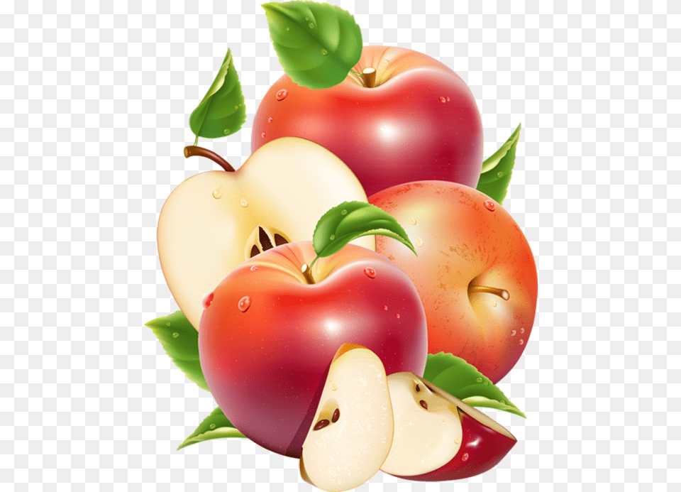 Vector Red Apple, Food, Fruit, Plant, Produce Png