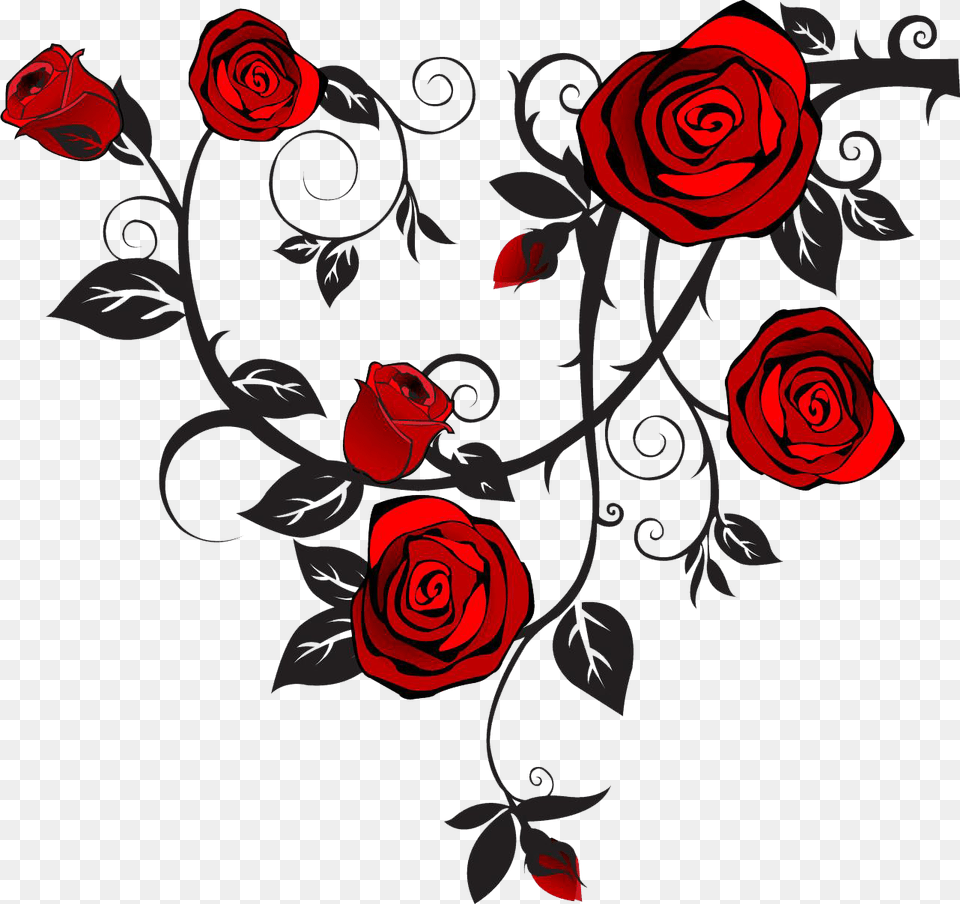 Vector Red Rose Vine, Art, Floral Design, Flower, Graphics Free Transparent Png