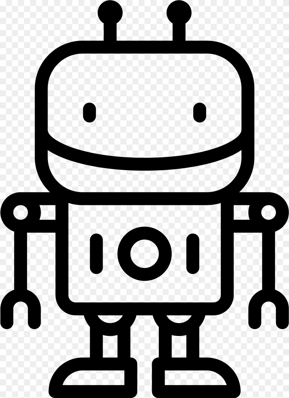 Vector Robots Svg Beginning With The R Sound, Gray Free Png Download
