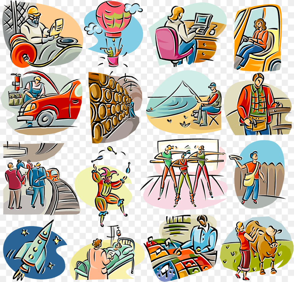 Vector Royalty Download Wannapik Illustrator Vector Auto Electrician, Book, Publication, Comics, Person Free Transparent Png