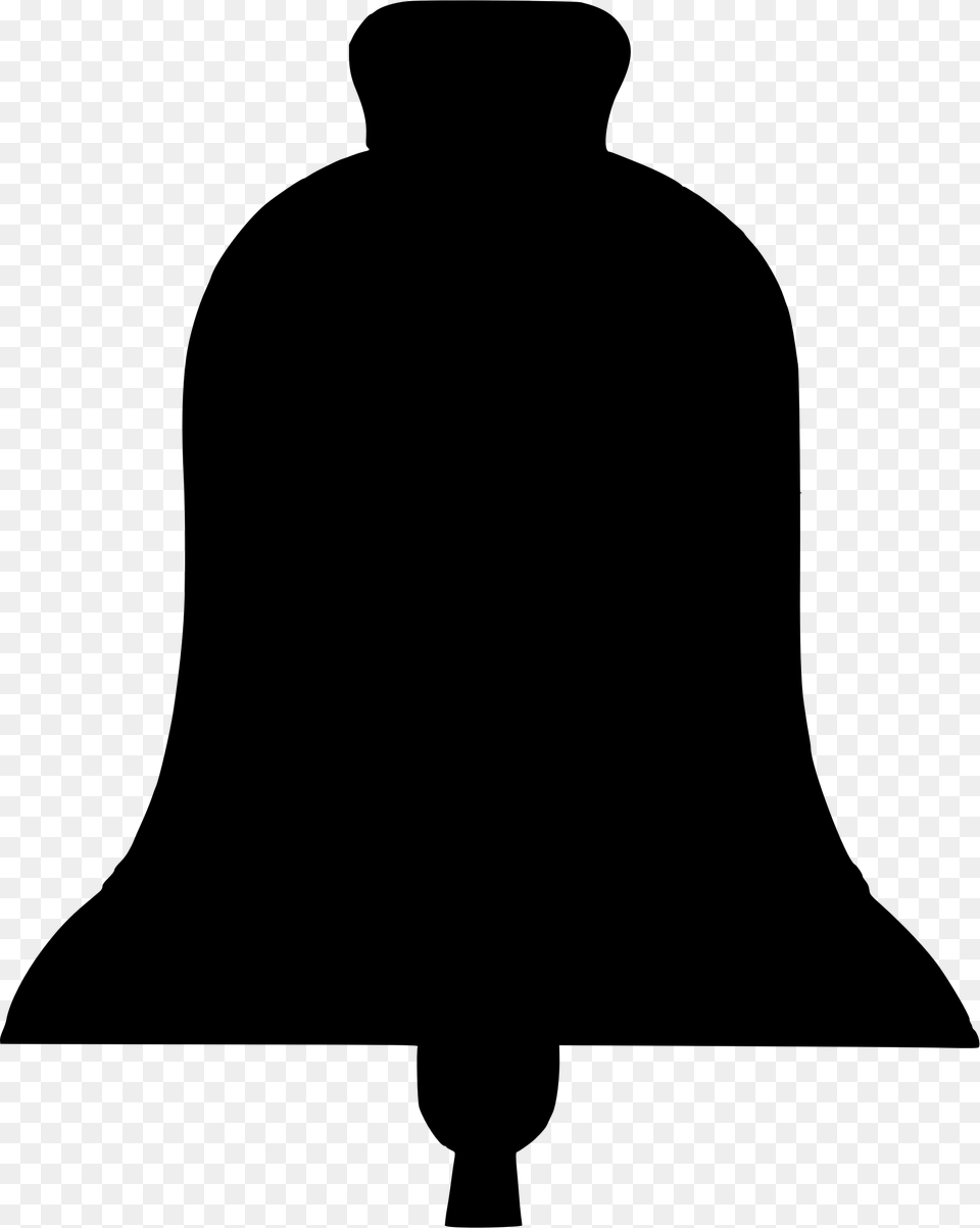 Vector Royalty Stock Bell Silhouette Big Silhouette Of A Bell, Gray Free Png Download