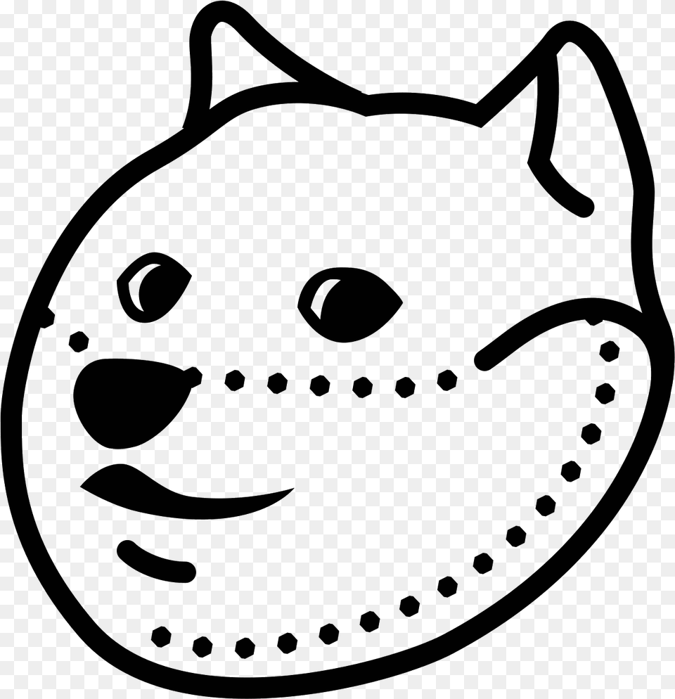 Vector Royalty Stock Doge Vector Art Icon, Gray Free Transparent Png