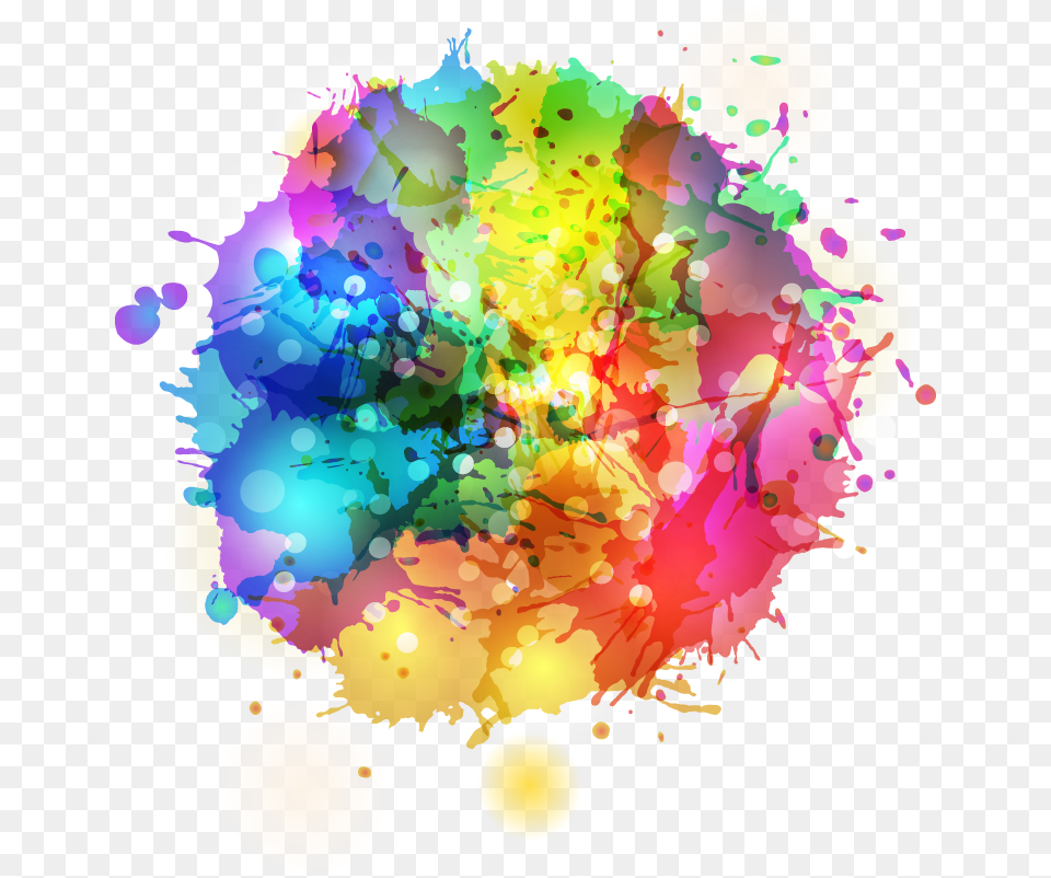 Vector Royalty Stock Ink Watercolor Painting Round Splash Colorido, Art, Graphics, Modern Art, Paper Png