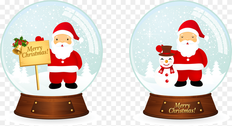 Vector Santa Christmas Snowballs Vector Santa Claus, Elf, Nature, Outdoors, Winter Png Image
