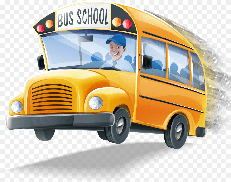 Vector School Bus, School Bus, Transportation, Vehicle, Baby Free Png Download