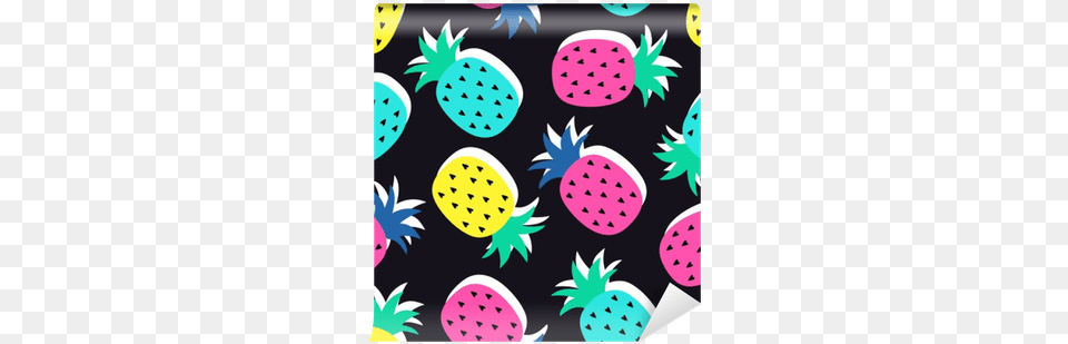 Vector Seamless Pineapple Fruit Crazy Colors Pattern Fondos De Pantallas De, Berry, Food, Plant, Produce Free Png Download