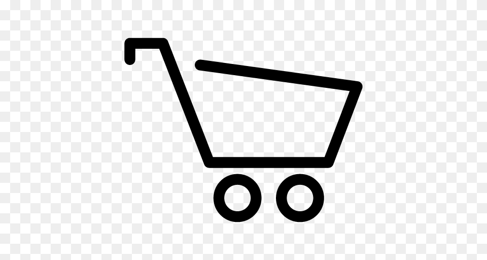 Vector Shopping Cart, Gray Png Image
