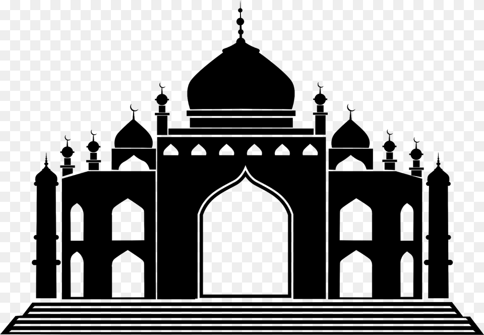 Vector Siluet Masjid Cdr Amp Hd Masjid Vector, Gray Free Png Download