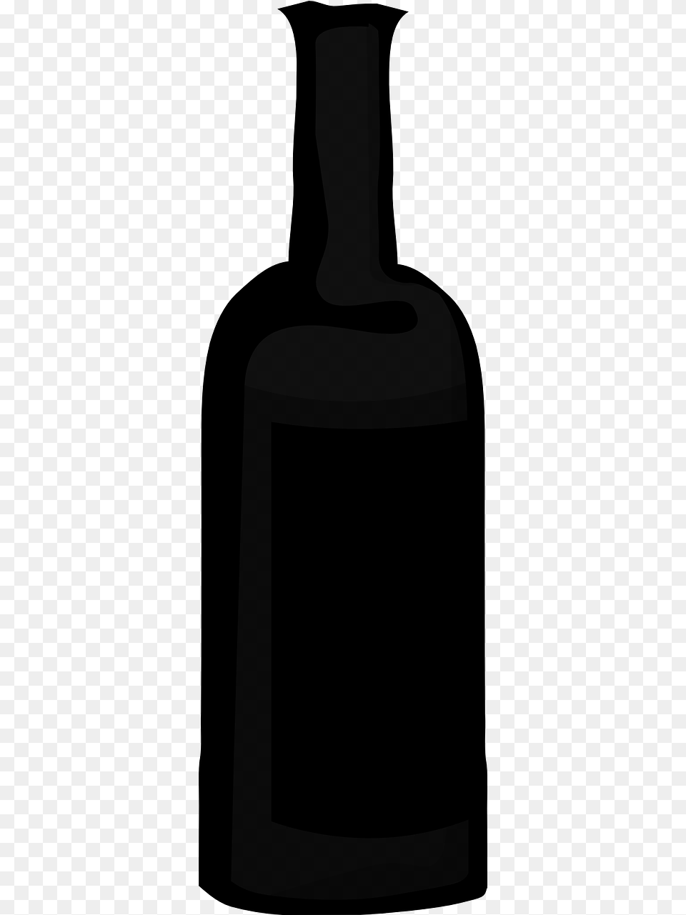 Vector Silueta Botella De Alcohol, Gray Free Transparent Png