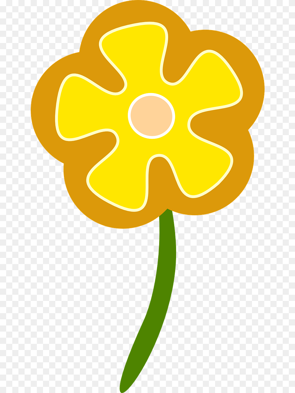 Vector Simple Flower Flower Logo Simple Vector, Daffodil, Daisy, Petal, Plant Free Png
