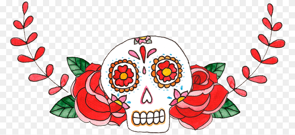 Vector Skeleton Day The Dead Tattoo, Art, Graphics, Pattern, Flower Free Transparent Png