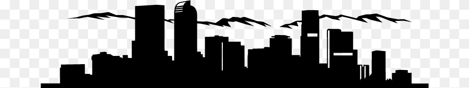 Vector Skyline Denver Colorado Skyline Vector, Gray Png