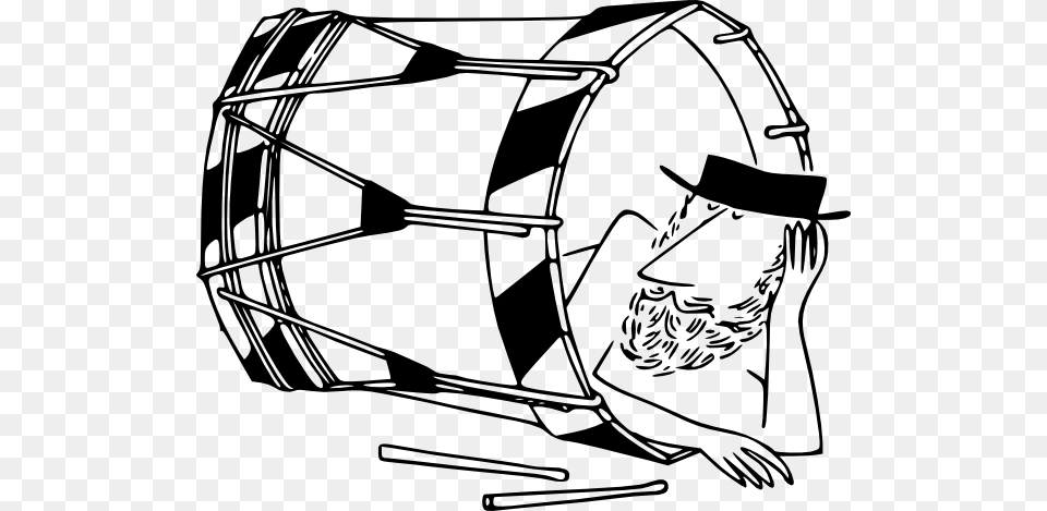 Vector Sleeping In A Basler Drum Clip Art Drum Clip Art, Musical Instrument, Percussion, Device, Grass Png