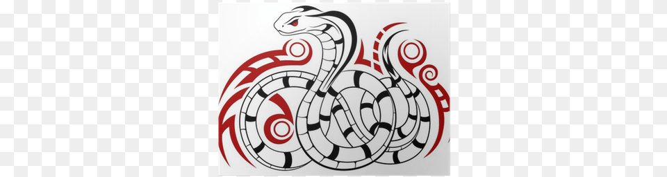 Vector Snake Cobra In The Form Of A Tattoo Poster Snakes, Dynamite, Weapon, Animal, Reptile Free Png Download