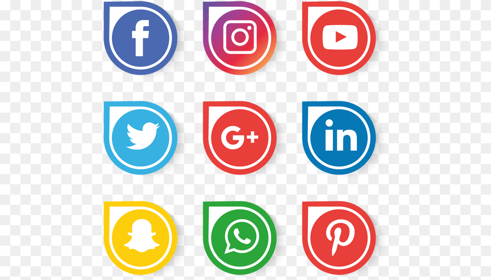 Vector Social Media Icons, Symbol, Text, First Aid, Number Free Png Download