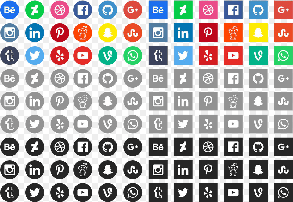 Vector Social Media Icons Social Media Icons Medium, Scoreboard, Text, Electronics, Number Free Transparent Png