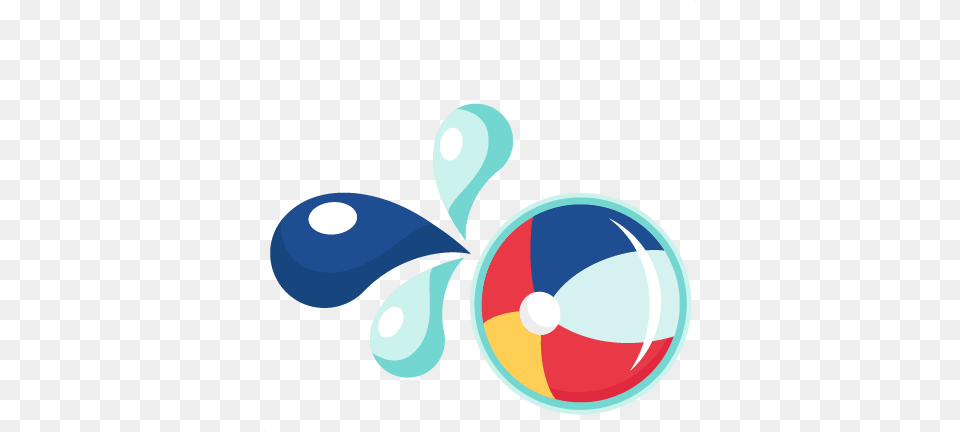 Vector Splash Beach Pool Party Clipart, Art, Graphics, Logo Free Png