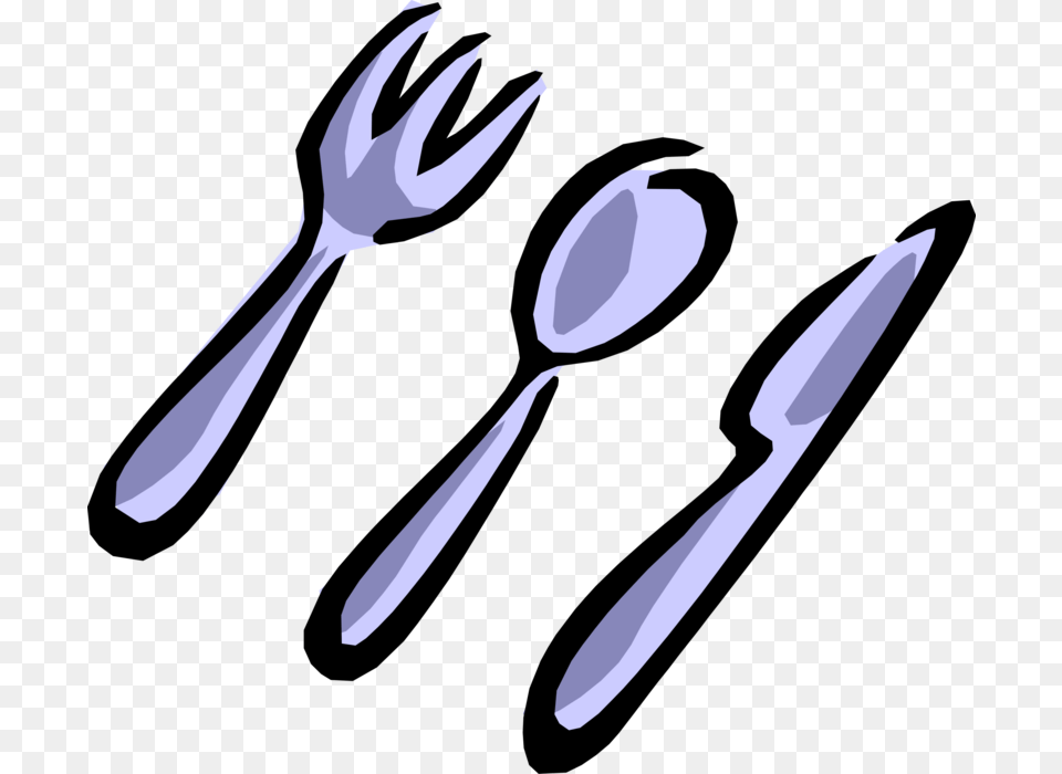 Vector Spoon Illustration Cutlery Clipart, Fork, Blade, Dagger, Knife Free Png