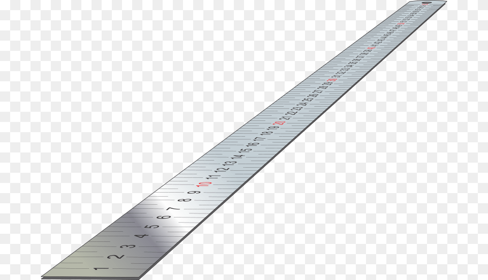 Vector Stainless Steel Ruler Ruler Perspective, Chart, Plot, Measurements, Blade Png