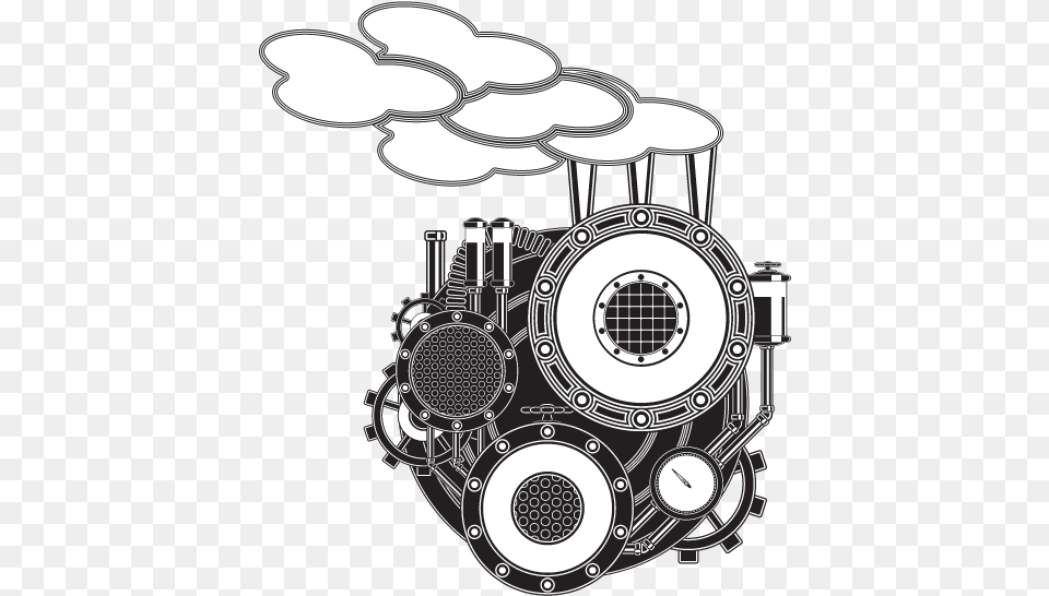 Vector Steam Illustrator Steam Machine Vector, Engine, Motor, Spoke Free Png Download