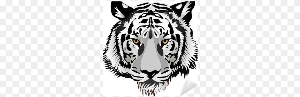 Vector Sticker Pixers We Live To Change White Tiger Face Throw Blanket, Stencil, Animal, Wildlife, Mammal Png