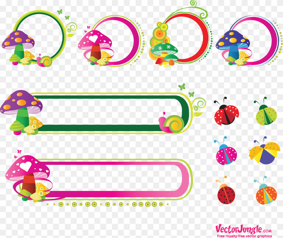 Vector Stickers Design Background Vector Frame Hd, Art, Graphics, Collage, Baby Png