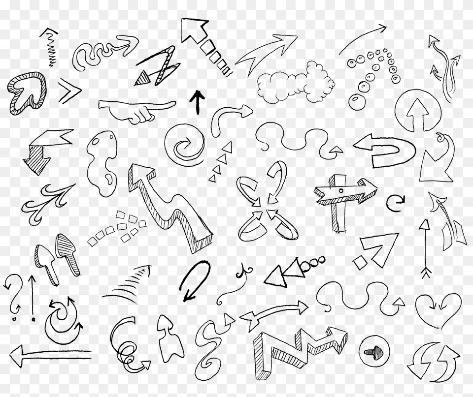 Vector Stock Sketch Arrow Transprent Doodle Sketch Arrows, Text, Art, Drawing, Handwriting Free Transparent Png