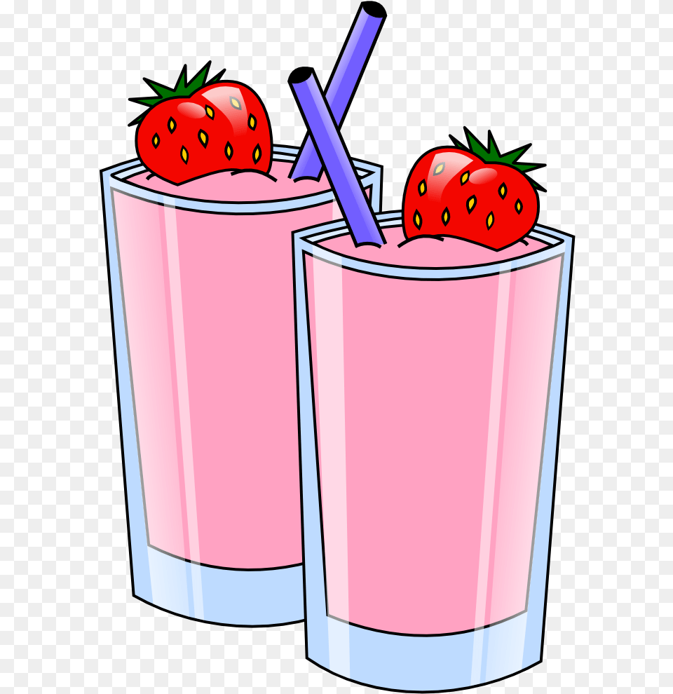Vector Strawberry Smoothie Drink Beverage Cups Smoothie Clipart, Juice, Milk, Milkshake, Produce Png Image