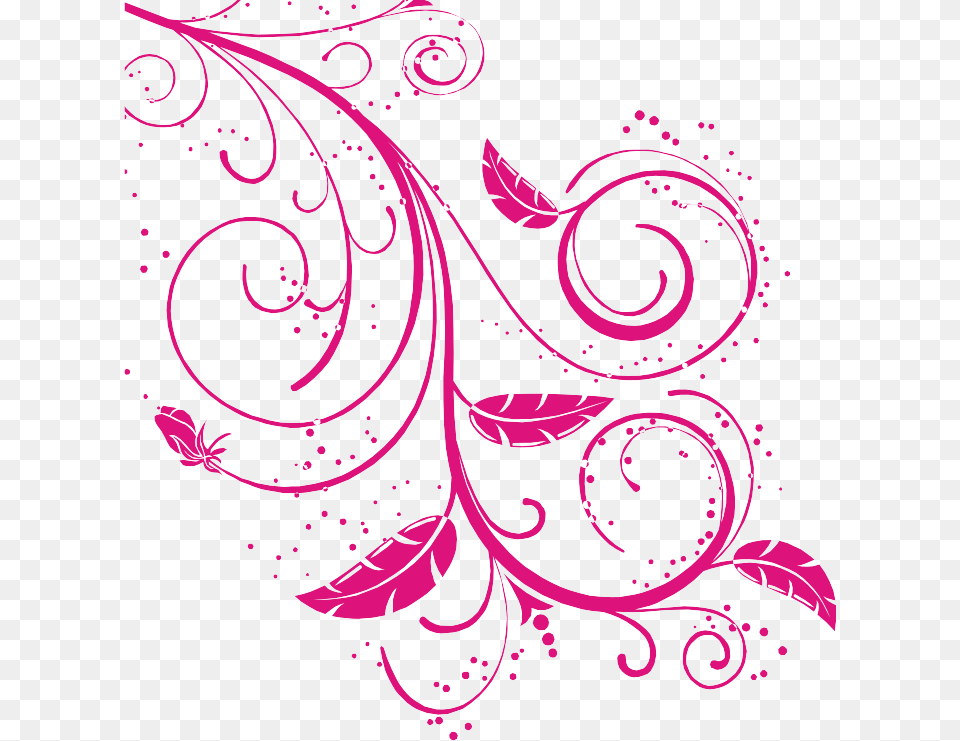 Vector Swirl Designs Flower Border, Art, Floral Design, Graphics, Pattern Png