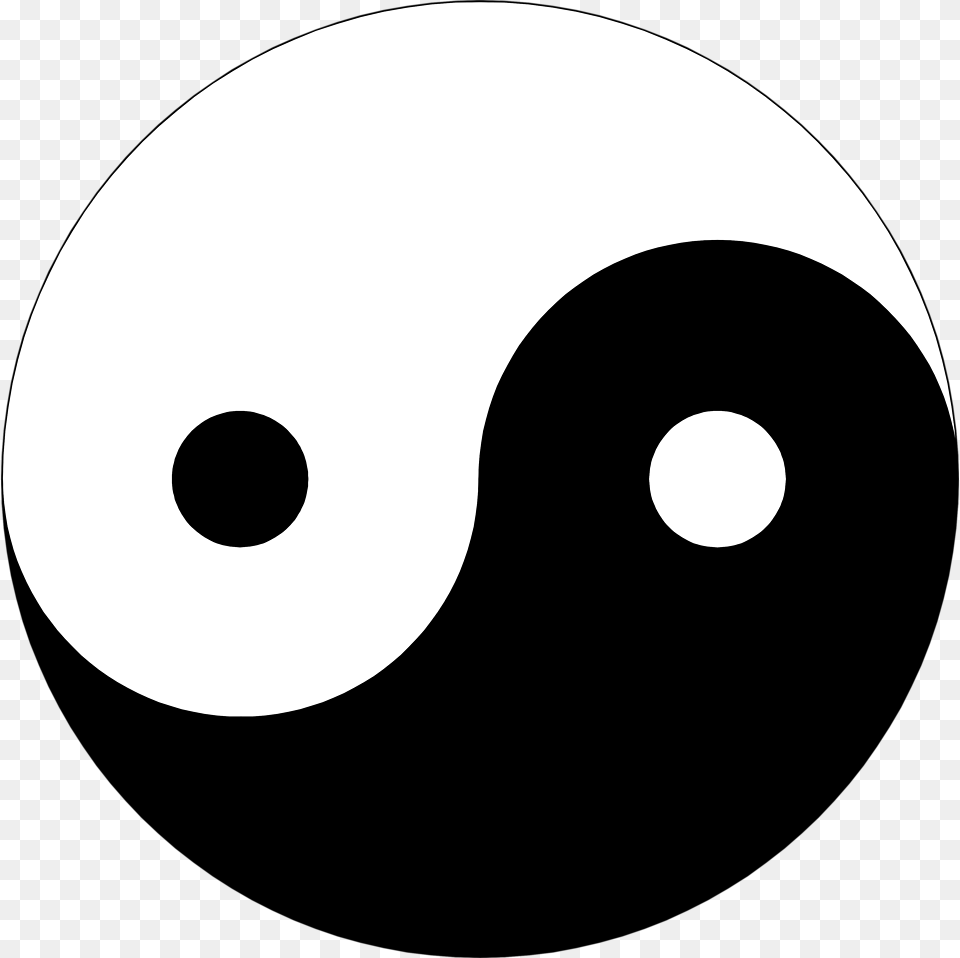 Vector Symbols Yin Yang Imagenes De Negro Y Blanco, Astronomy, Moon, Nature, Night Free Png Download