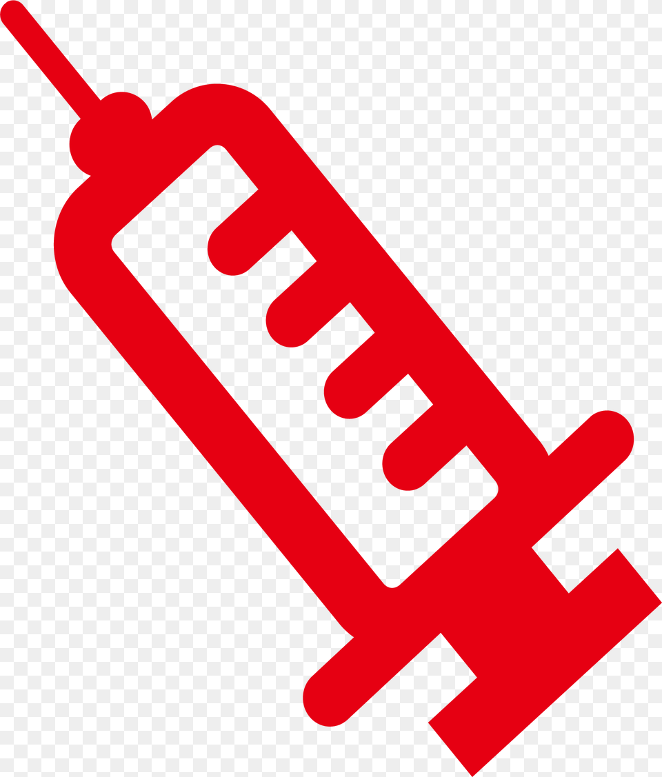 Vector Syringe Red Medical Symbol Clip Art Hepatitis B, Dynamite, Weapon Free Png