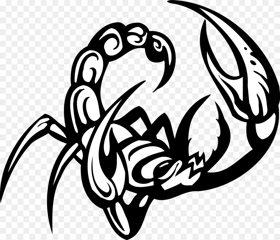 Vector Tattoo Scorpion Euclidean Escorpion Tatuaje, Stencil, Electronics, Hardware, Baby Free Transparent Png