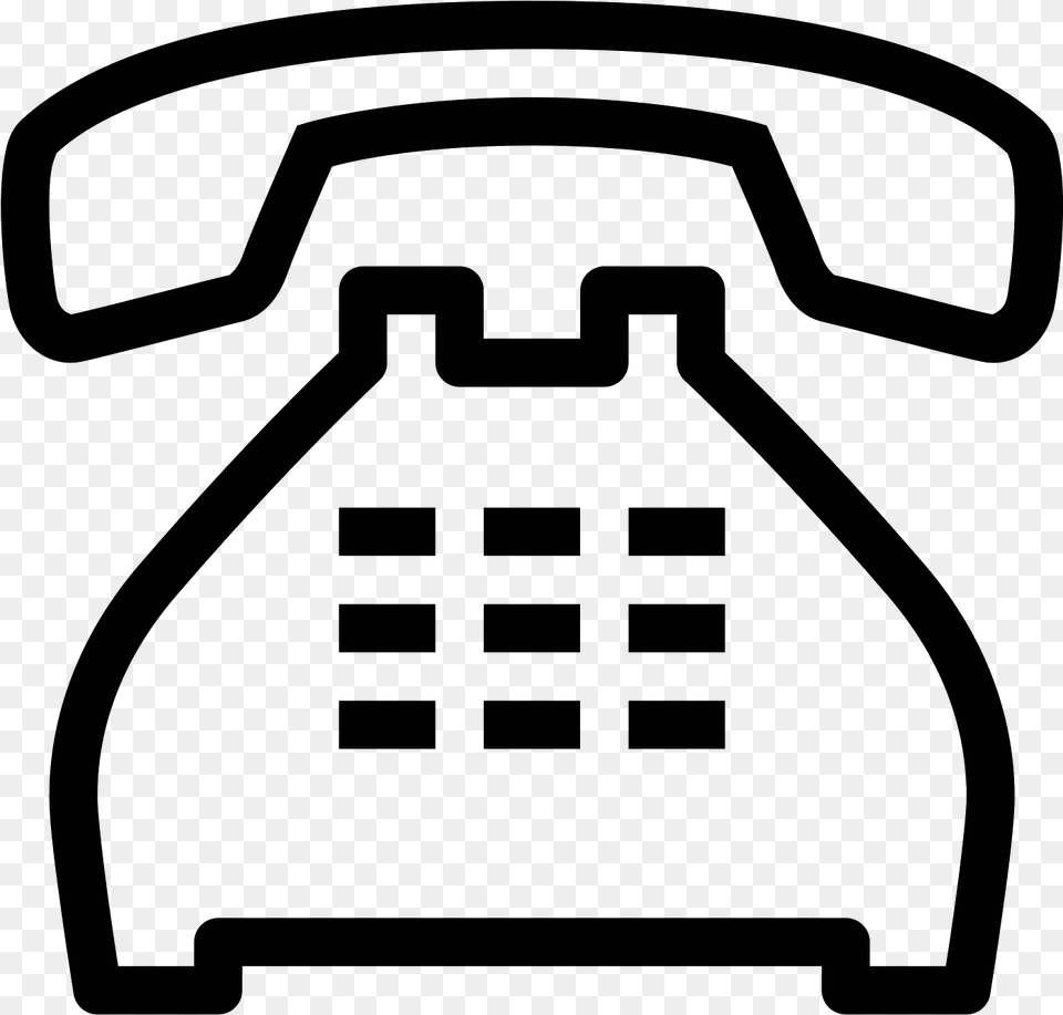 Vector Telephone Transparent Phone Icon, Gray Free Png