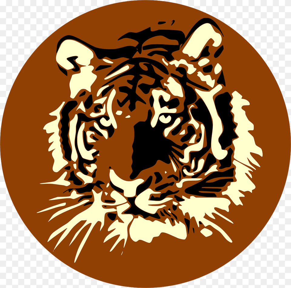 Vector Tiger Clipart, Logo, Animal, Mammal, Wildlife Free Png Download