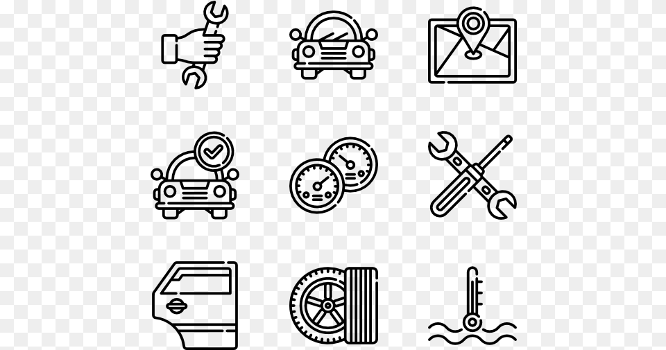 Vector Tool Garage Eat Icon Transparent Background, Gray Free Png Download