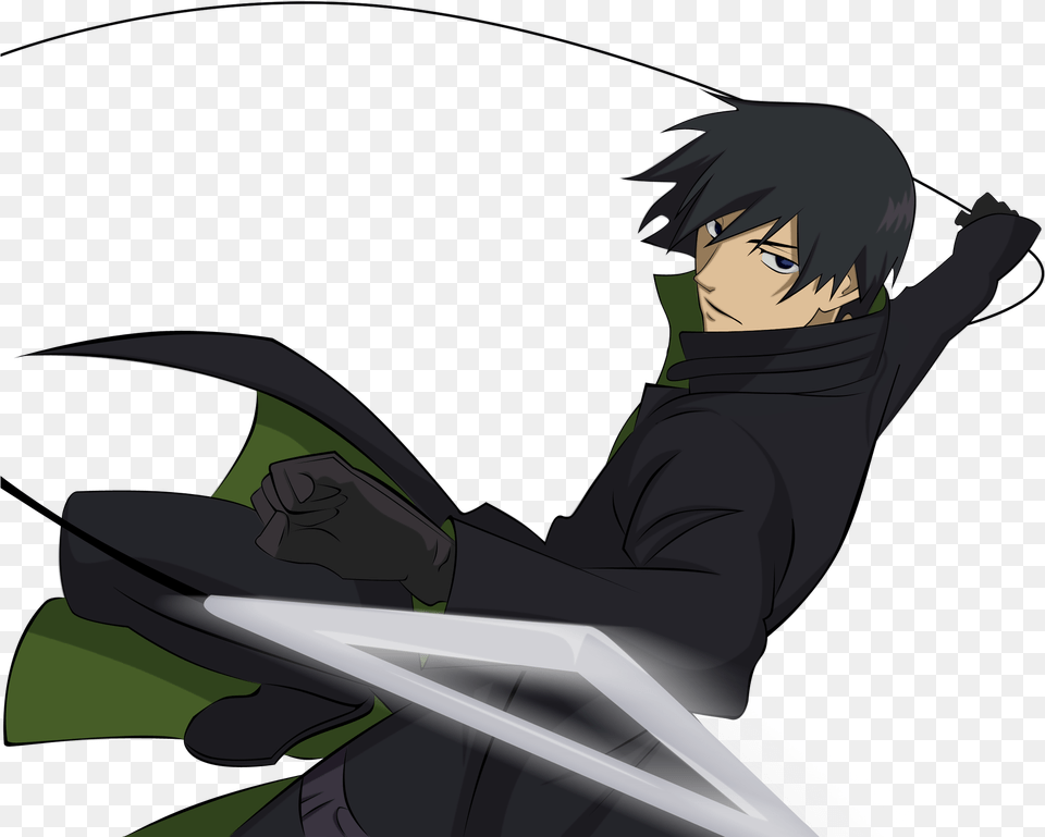 Vector Trace Darker The Black Anime, Publication, Book, Comics, Person Png Image