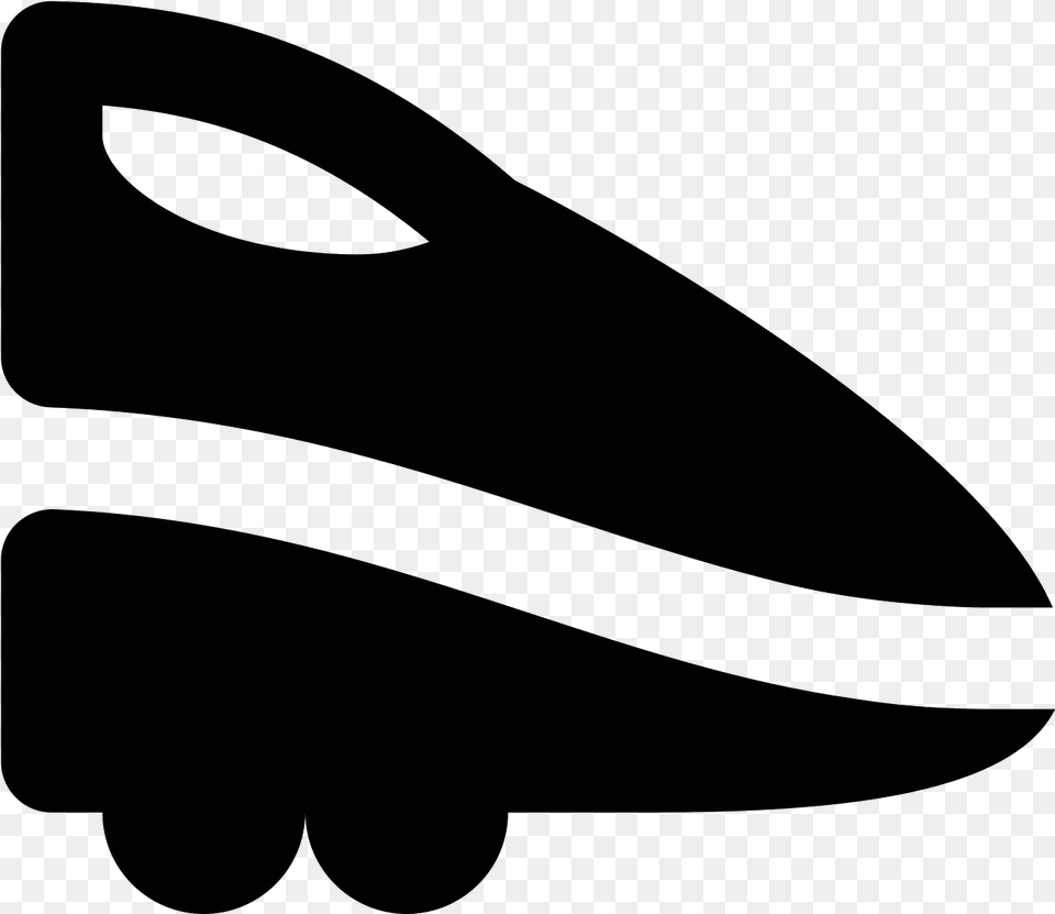 Vector Trains Bullet Airplane, Gray Free Png Download