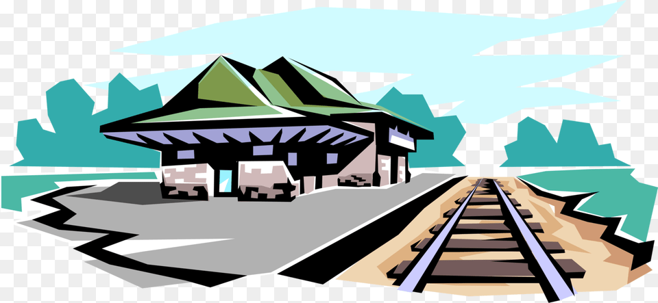 Vector Trains Track Train, Railway, Terminal, Train Station, Transportation Free Png