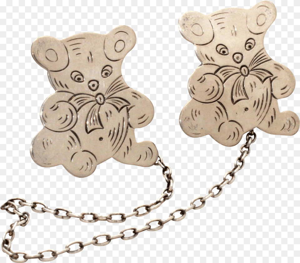 Vector Transparent Sterling Teddy Bear Baby Teddy Bear, Accessories, Jewelry, Necklace Free Png Download