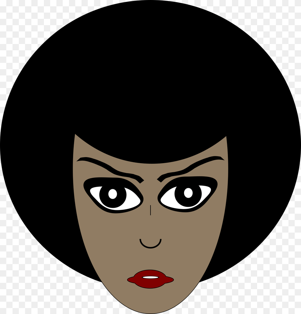 Vector Transparent Library Afro Clipart Animated Cartoon African American Women With Afros, Face, Head, Person, Photography Free Png