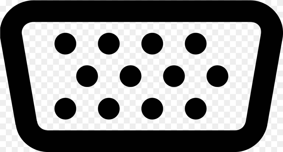 Vector Transparent Library Connector Clip Laptop Polka Dot, Gray Free Png Download