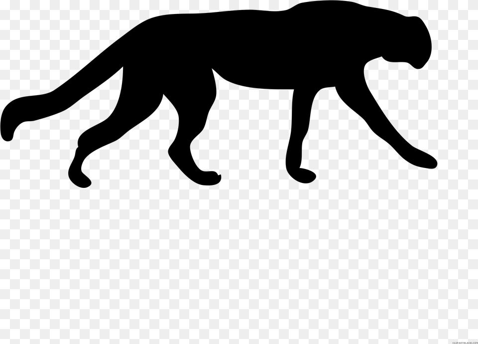 Vector Stock Cheetah Black And White Clipart Black Panther Cartoon, Gray Free Transparent Png