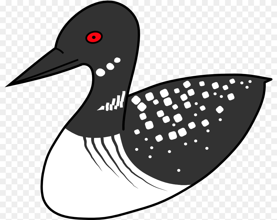 Vector Transparent Stock Duck Bird Common Clip Art Loon Clipart, Animal, Anseriformes, Beak, Waterfowl Free Png Download