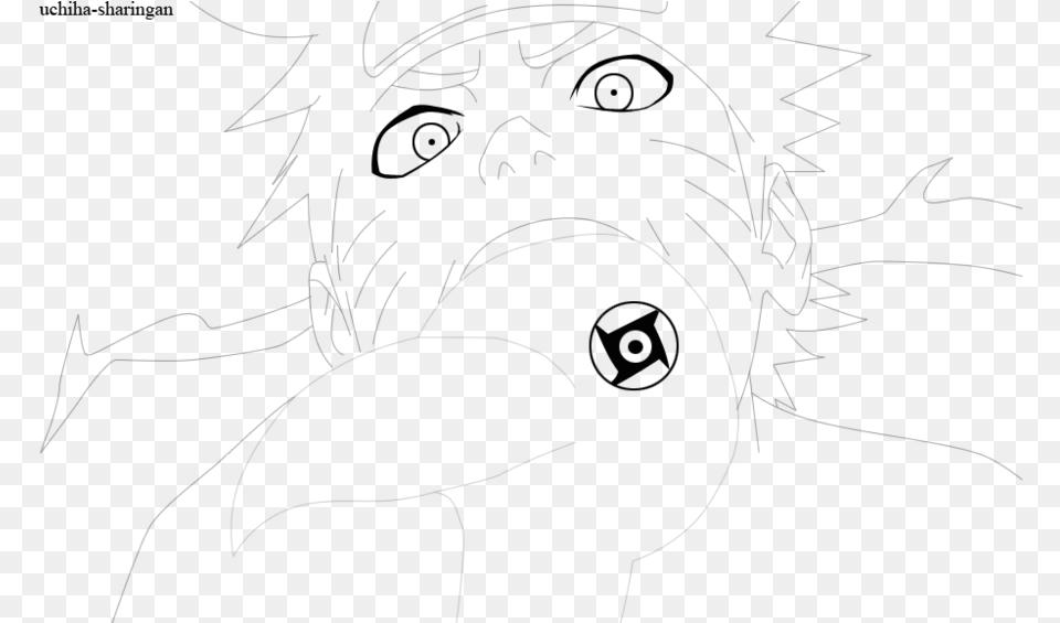 Vector Transparent Stock Naruto Raven Lineart By Sharingan Line Art, Gray Free Png