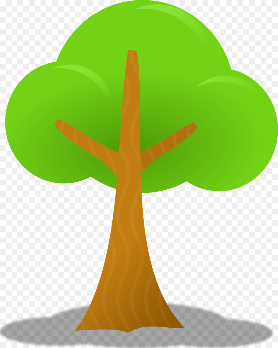 Vector Tree, Green, Plant, Cross, Symbol Free Png Download