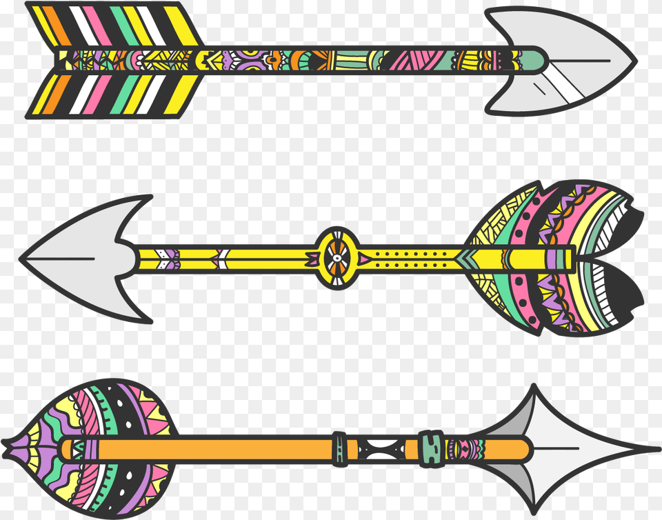 Vector Tribal Arrow Flechas Tribales, Weapon Png Image